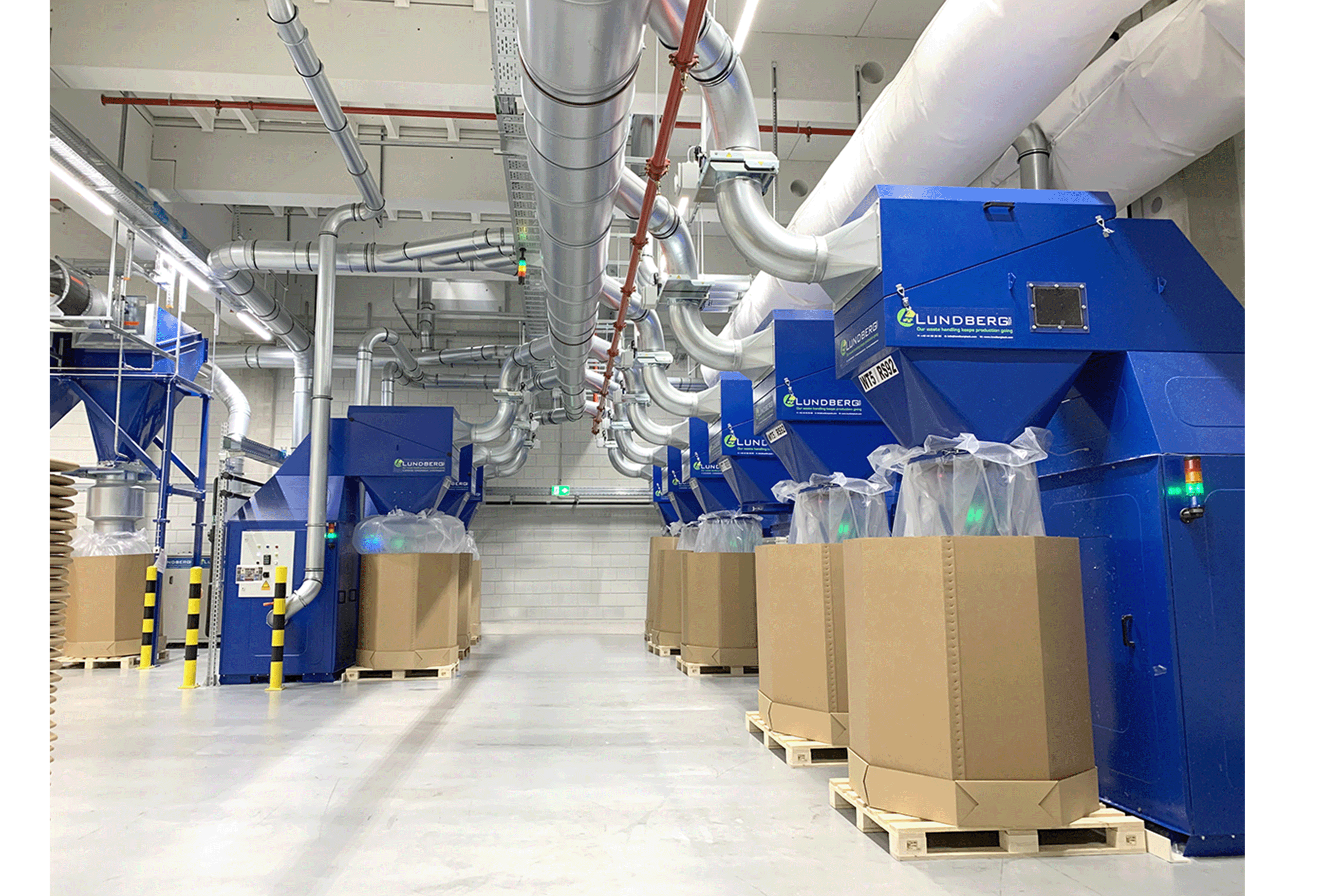 Lundberg Tech hulladékdaráló és elszívó